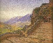 johannes wilhjelm landskab fra civita d' antino painting